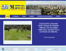 Tablet Screenshot of imobiliariamaracana.com.br